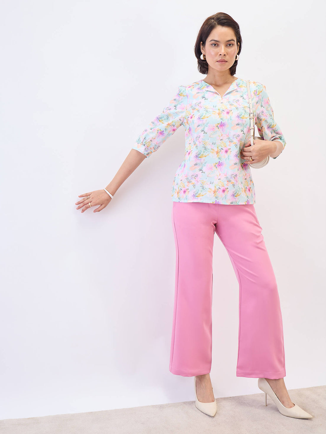Lupin Straight Fit pant-Pink