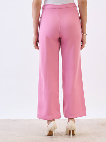 Lupin Straight Fit pant-Pink