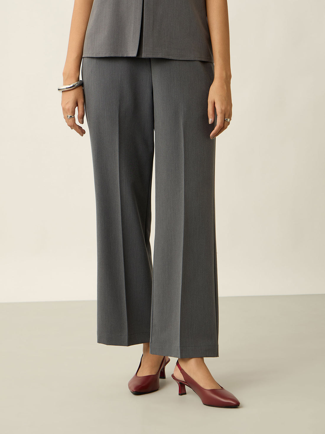 Lumine Formal Side Zip Pant-Grey