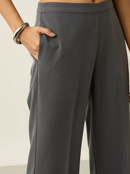 Lumine Formal Side Zip Pant-Grey