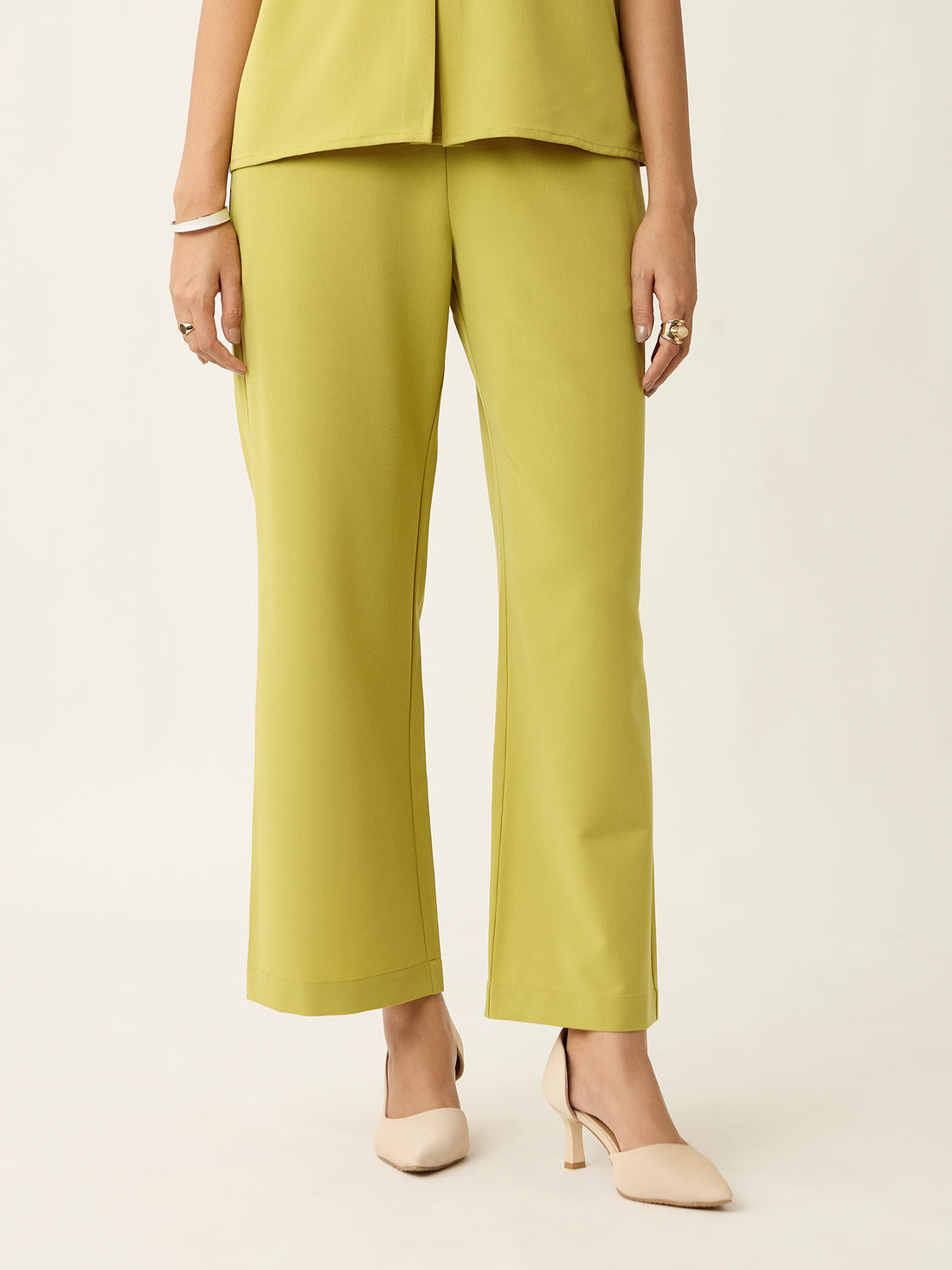 Lumine Formal Side Zip Pant-Chartreuse