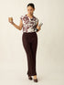 Limitless Bootcut Ponte Pants-Brown