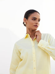 Pristine Button Down Shirt-Lemon