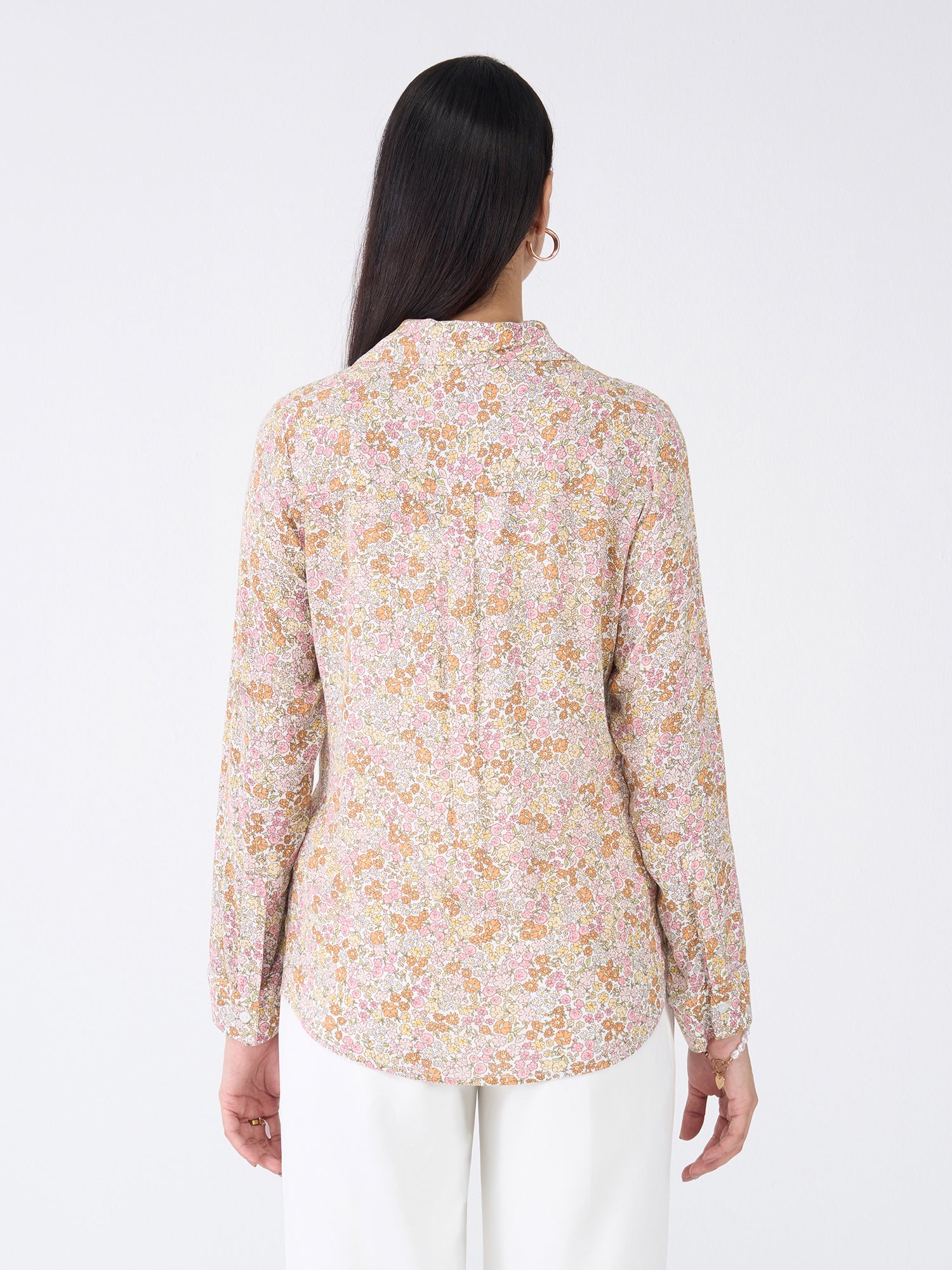 Sierra Shirt Floral Button Down Shirt-Multicolor