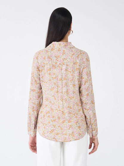 Sierra Shirt Floral Button Down Shirt-Multicolor