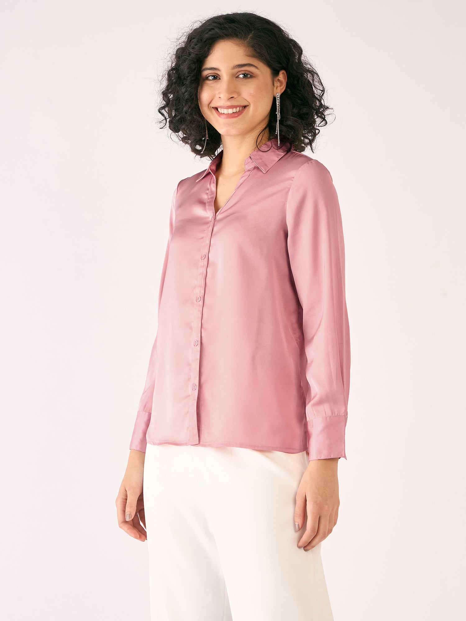 Orbit Button Down Shirt - Pink