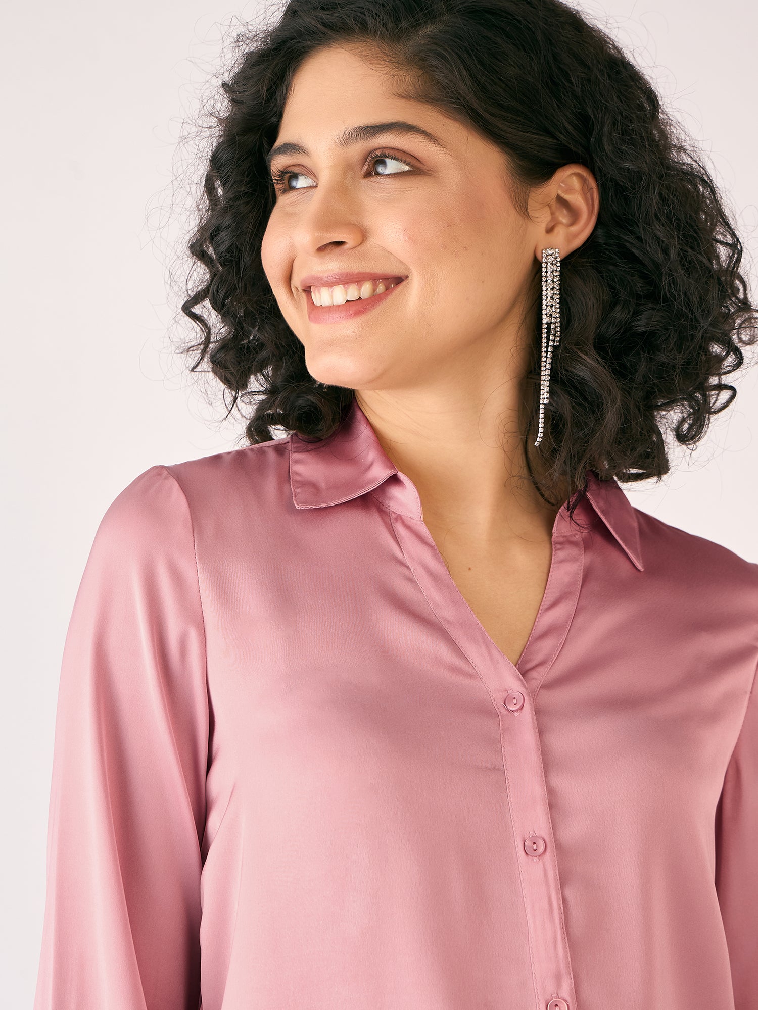 Orbit Button Down Shirt - Pink