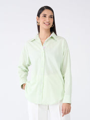 Epsom Striped Button Down Shirt - Green