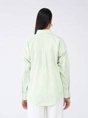 Epsom Striped Button Down Shirt - Green