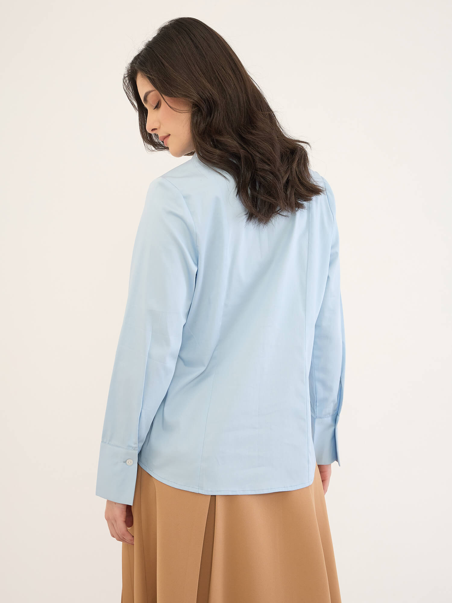 Ventari Princess Panel Shirt -Light Blue