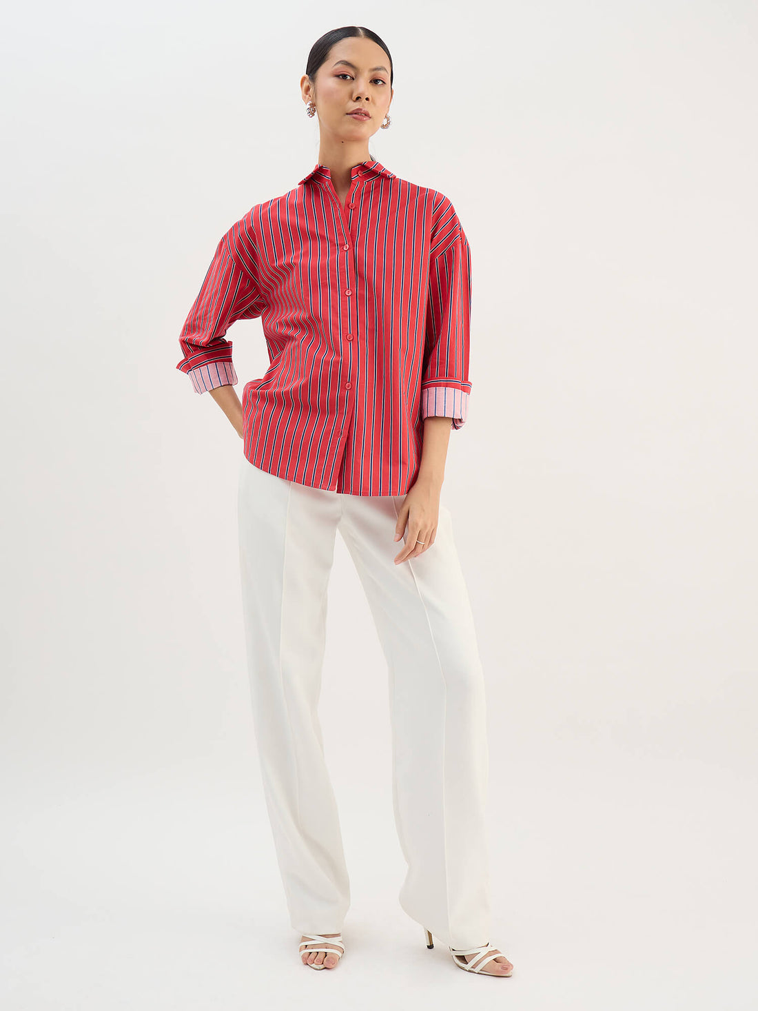 Arloft Tab Detail Shirt-Multi