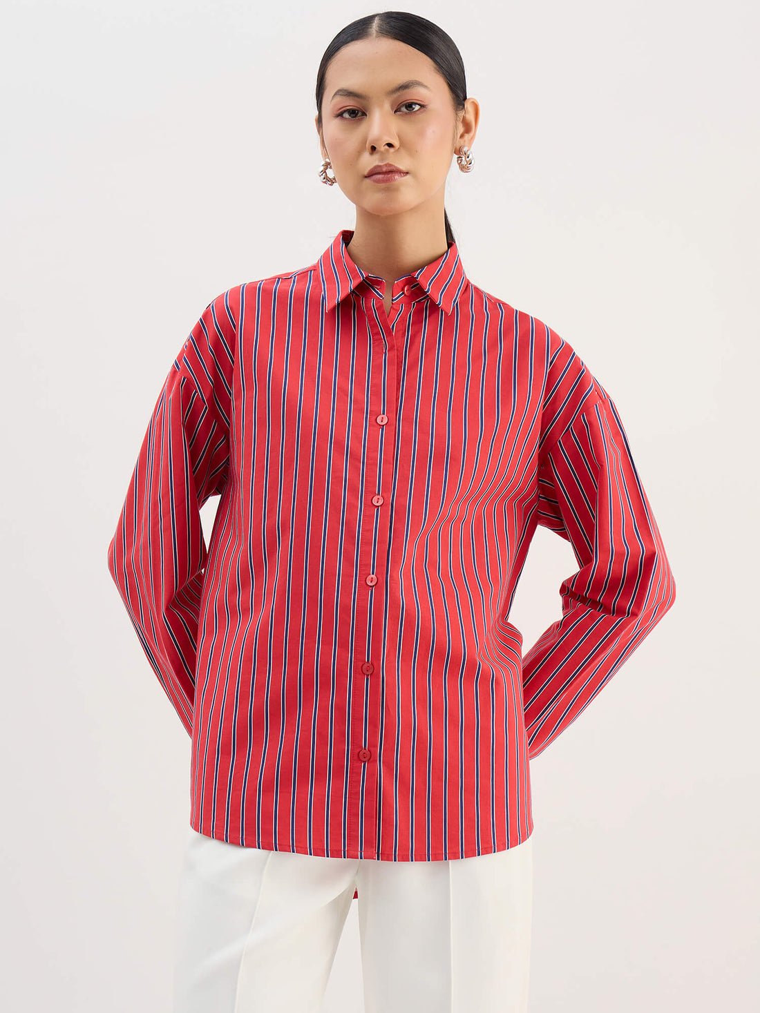 Arloft Tab Detail Shirt-Multi