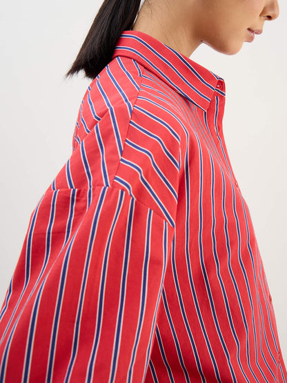 Arloft Tab Detail Shirt-Multi