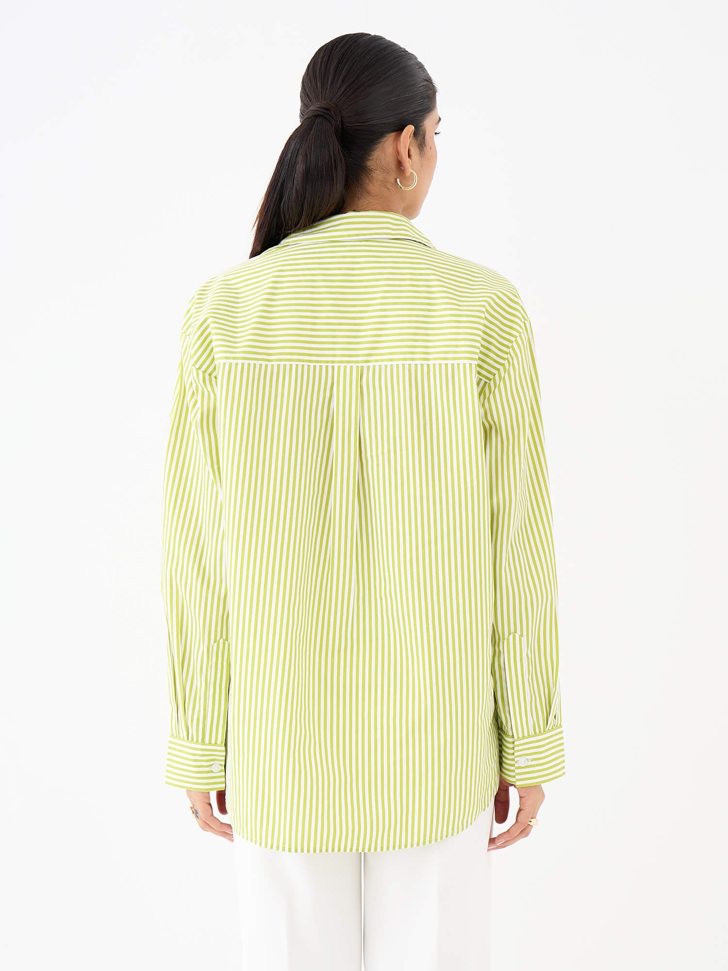 Mariner Relax Fit Shirt-Lime&amp;White