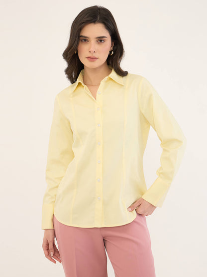Ventari Princess Panel Shirt-Yellow