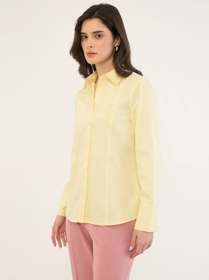 Ventari Princess Panel Shirt-Yellow