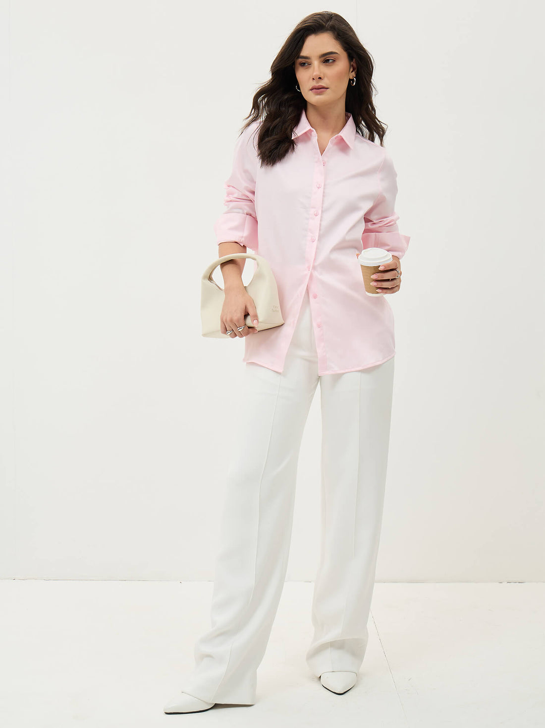 Pristelle Button Down Shirt-Baby Pink