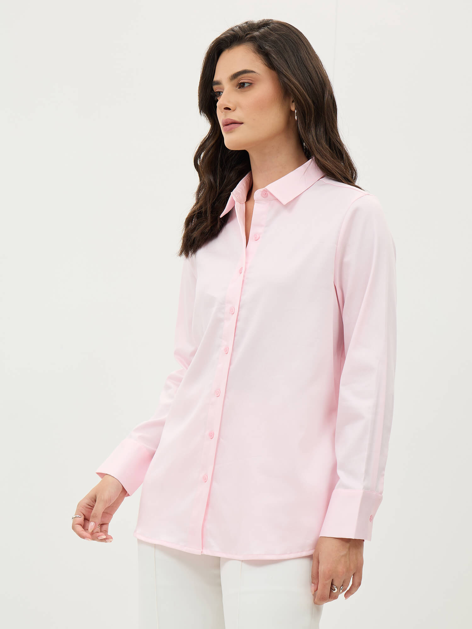 Pristelle Button Down Shirt-Baby Pink