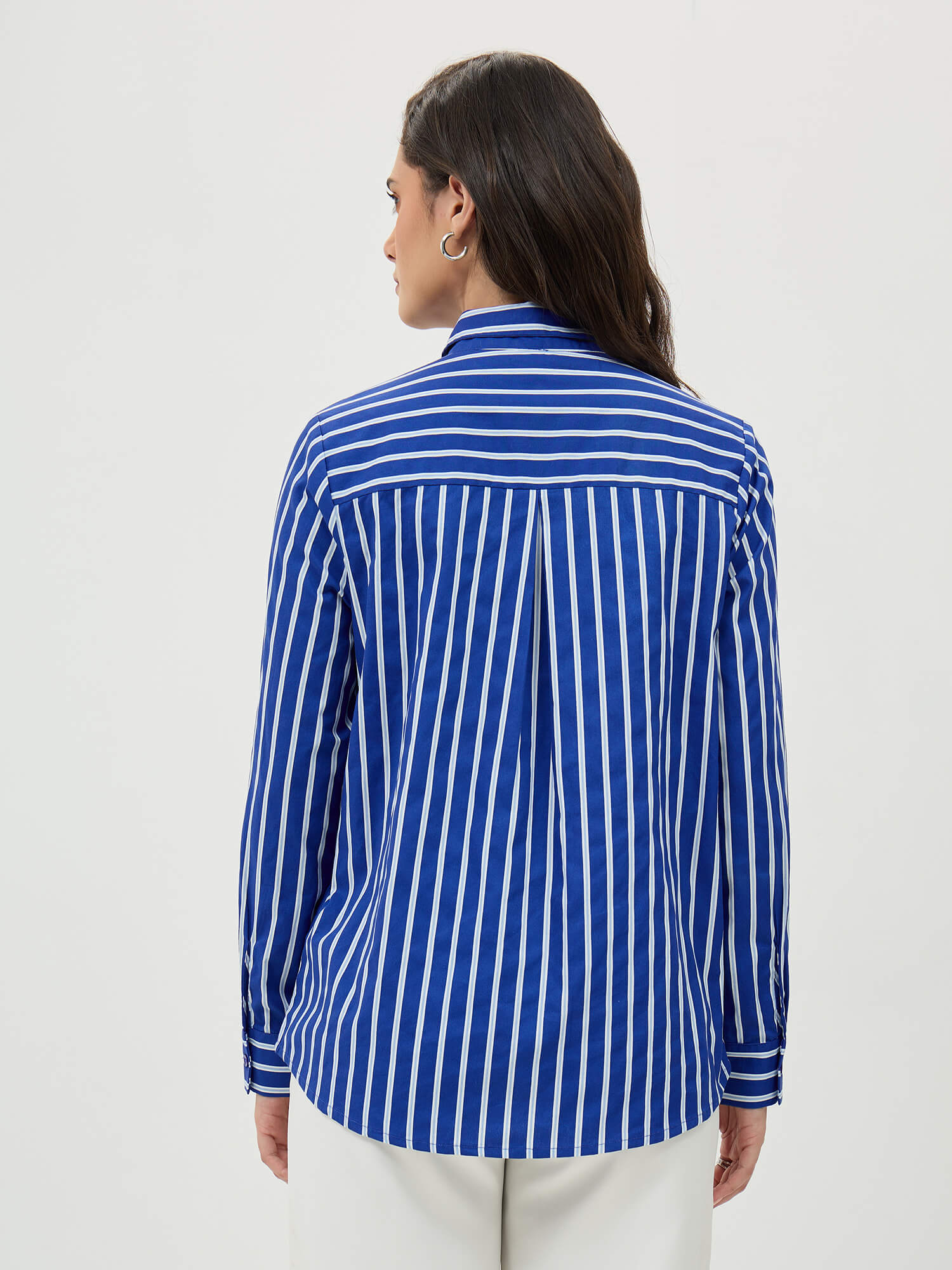 Azella Relax Fit Shirt-Classic Blue