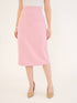 Juvina Midi Length Pencil Skirt-Pink