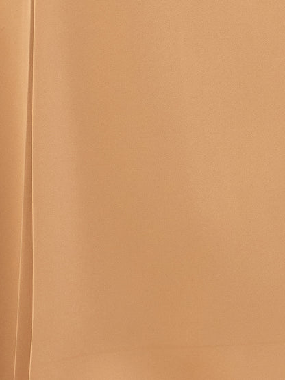 Rolvyn Pleated Flared Skirt -Tan