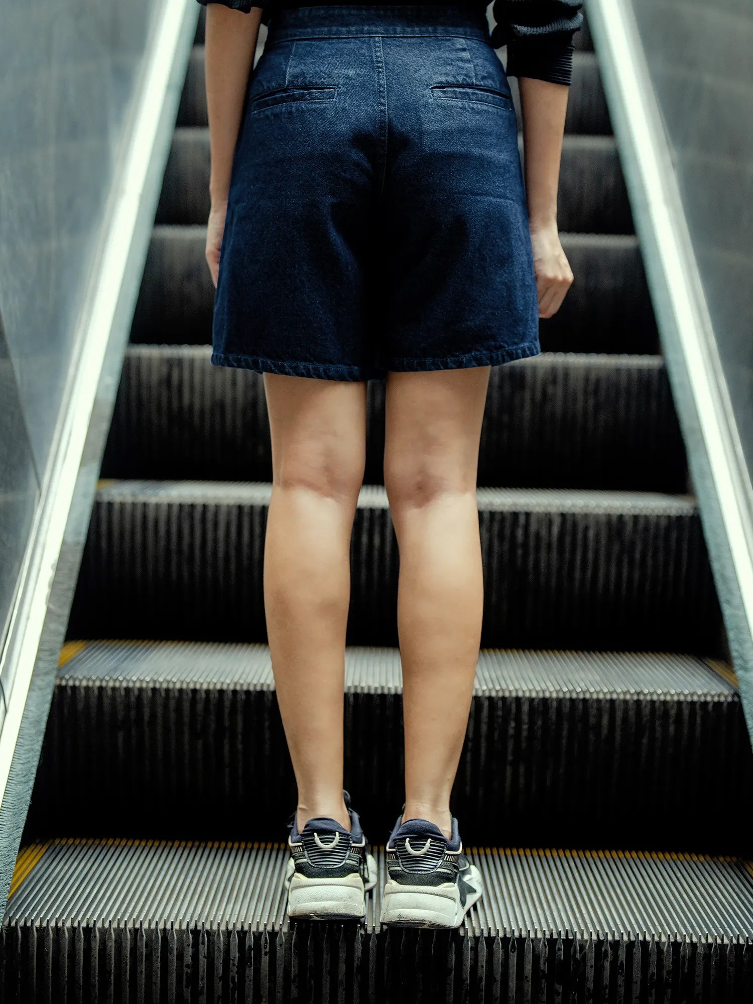 Madonna Wrap front skort - Indigo Blue