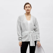 Overcast Open Front Cardigan - Grey