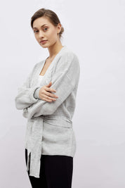 Overcast Open Front Cardigan - Grey