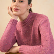 Eloise Mélange Knit Sweater - Rose Pink