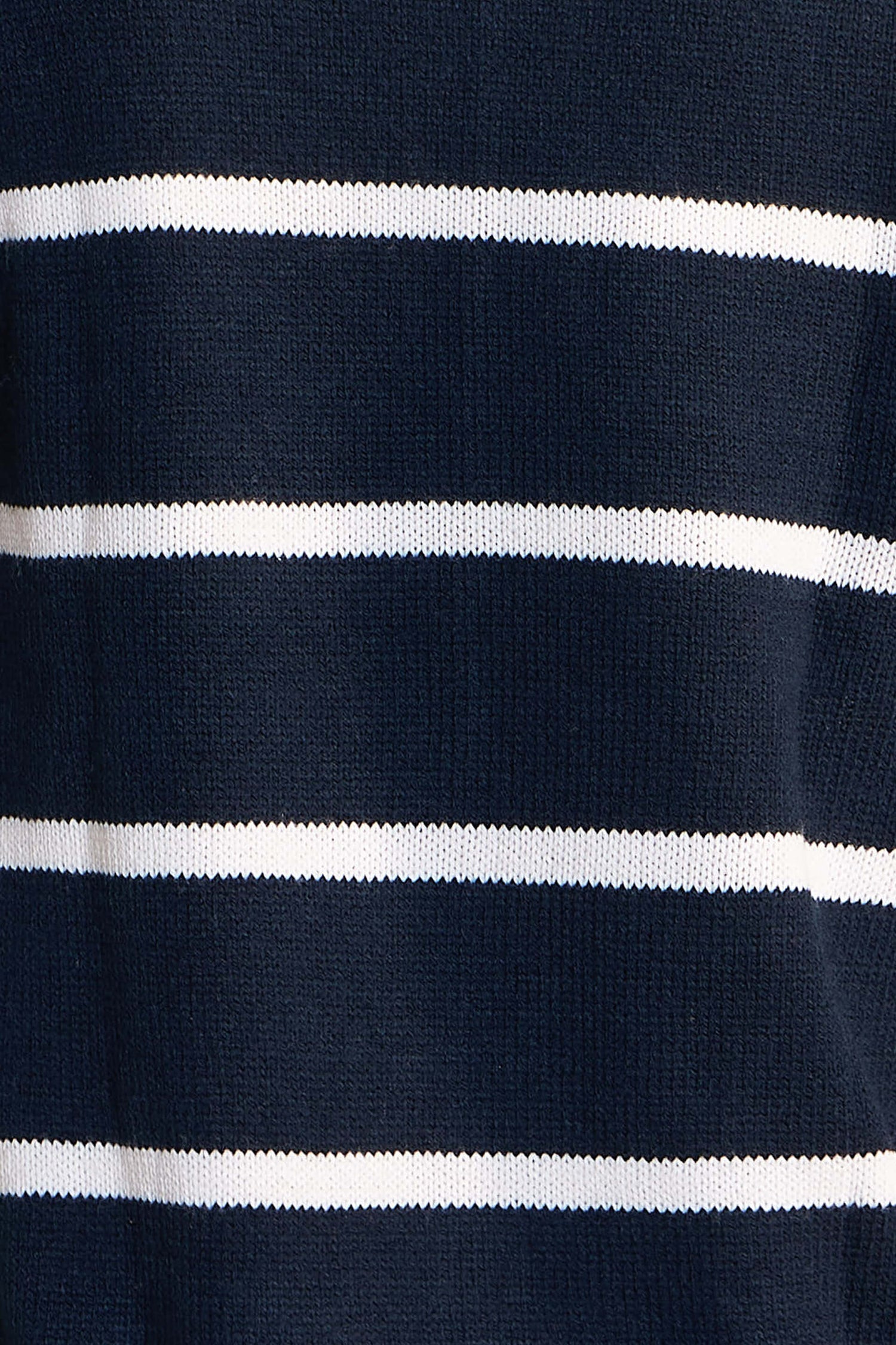 Penelope Striped Knit Sweater - Navy &amp; White