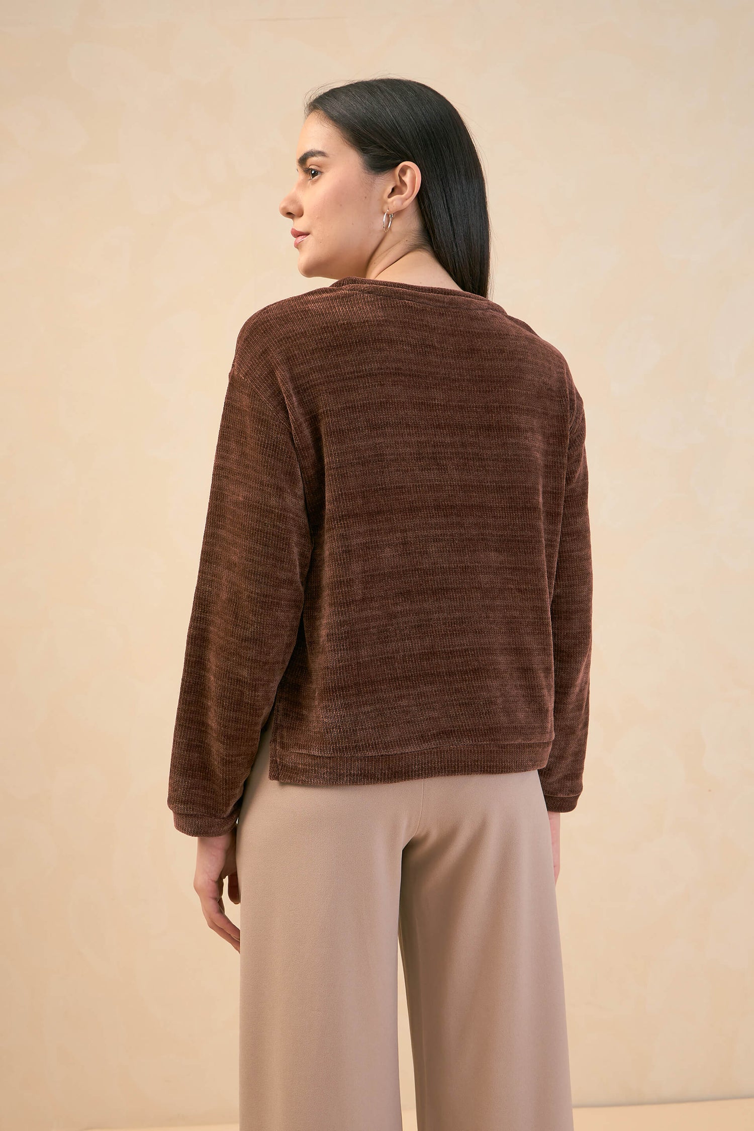 Margo Corduroy Jumper - Brown
