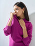 Lissa Knit Sweater - Magenta