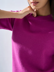 Lissa Knit Sweater - Magenta