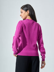 Lissa Knit Sweater - Magenta