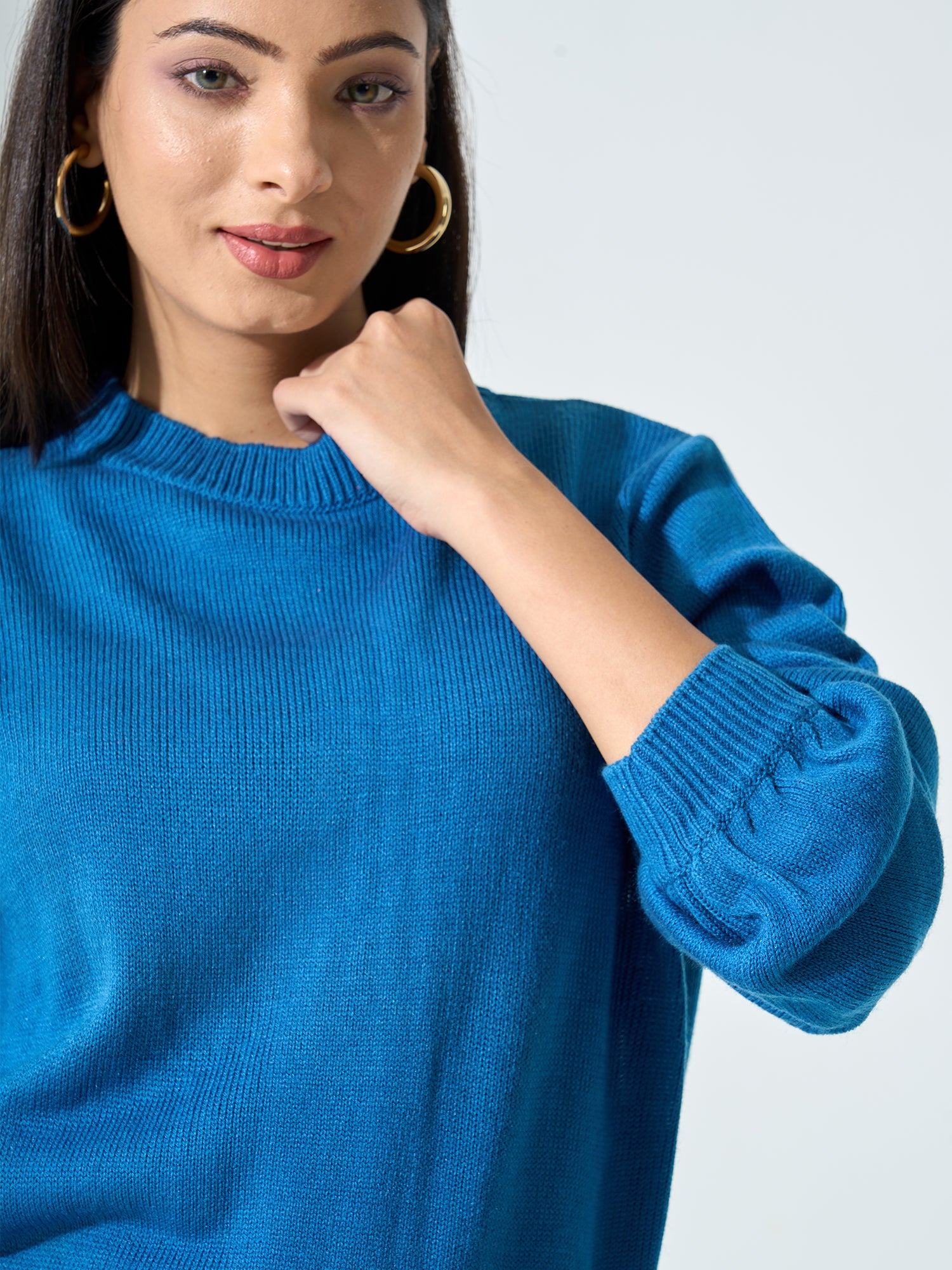 Lissa Knit Sweater - Blue