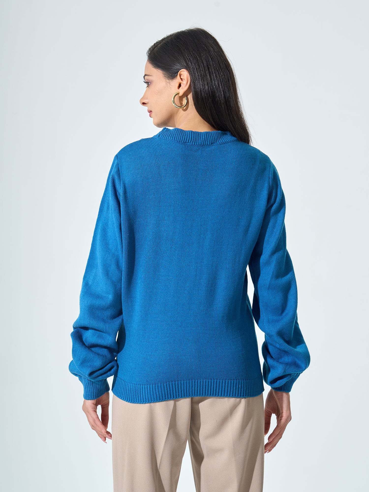 Lissa Knit Sweater - Blue