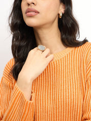 Twinny Twin Yarn Detail Sweater - Peach & Orange