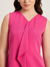 Disciplined Asymmetric Top- Ruby Pink