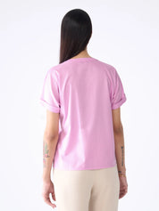 Mulled Wine Pleated Top-Lilac