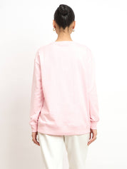 Tiana Embroidered Sweatshirt - Pink