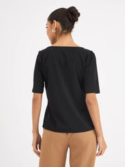 Robust Knot Detail Top - Black