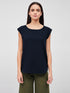 Creative Drop shoulder top-Navy
