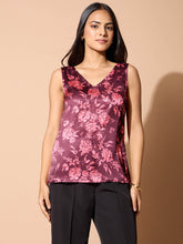 Niranda V Neck Sleeveless Top-Multi