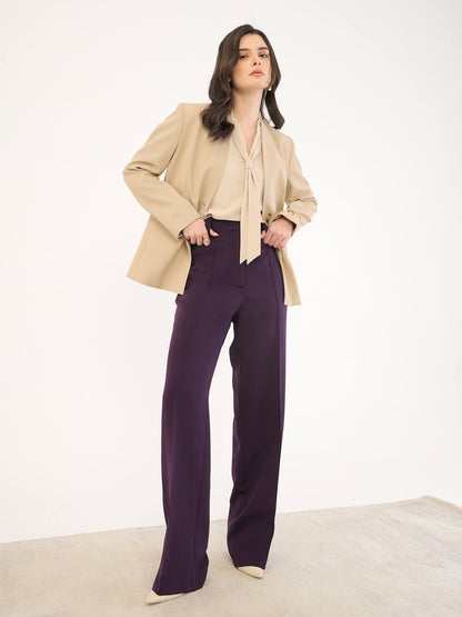 Martine Tie Detail Top -Light Beige