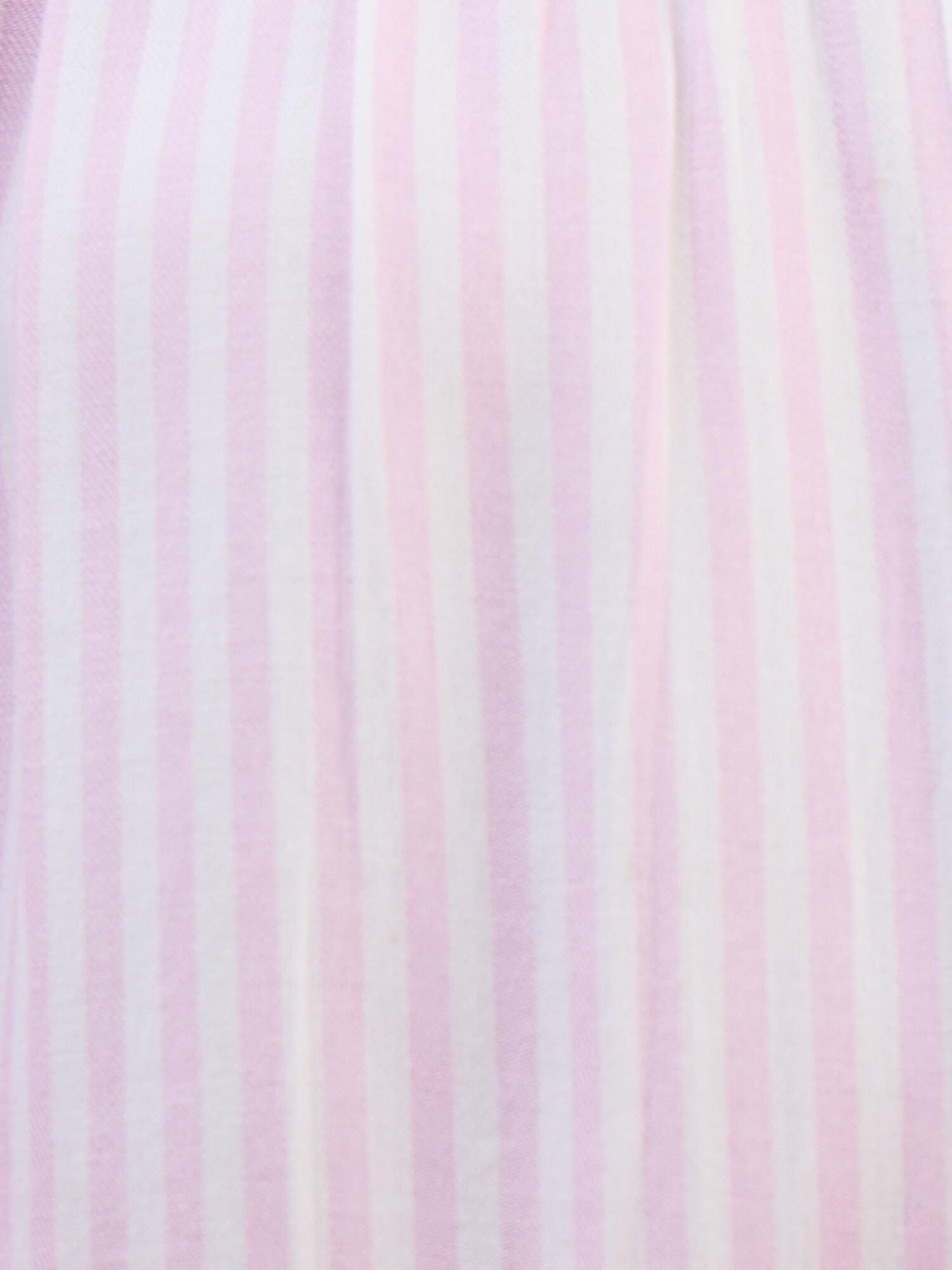 Omira Smocking Detail Top-Pink &amp; White