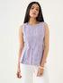 Colette Peplum Top-Purple
