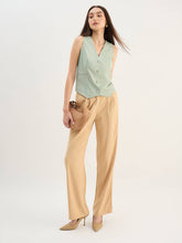 Onara Button-Down Waistcoat-Matcha Green