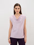 Lilo Cowl Neck Top-Lilac
