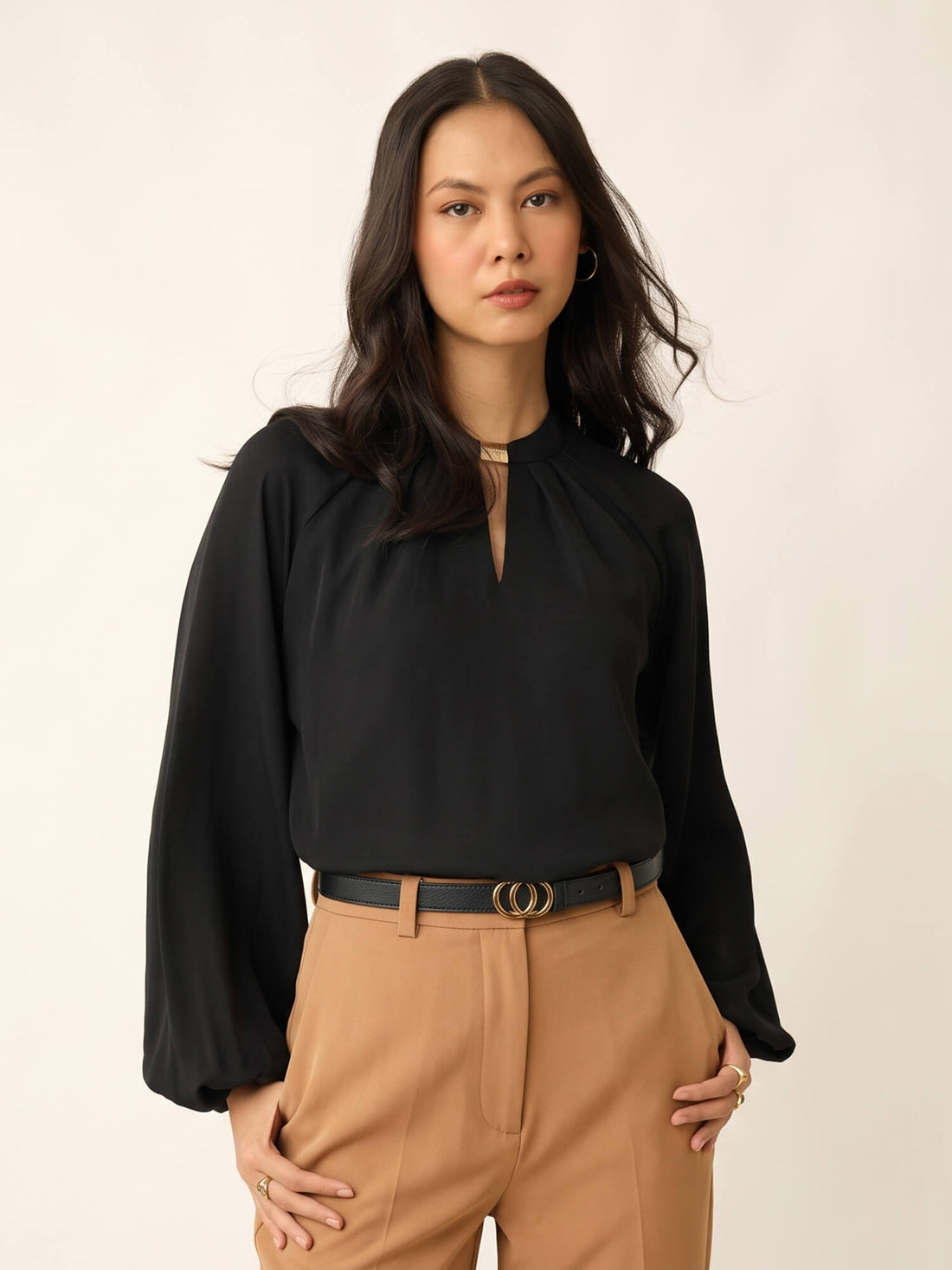 Casta Trim Detail Top-Black