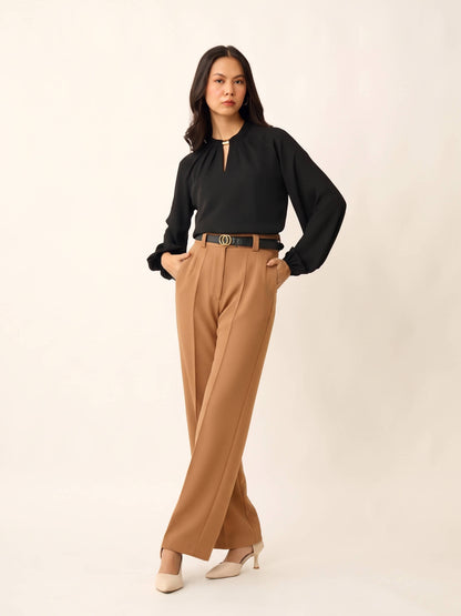 Casta Trim Detail Top-Black